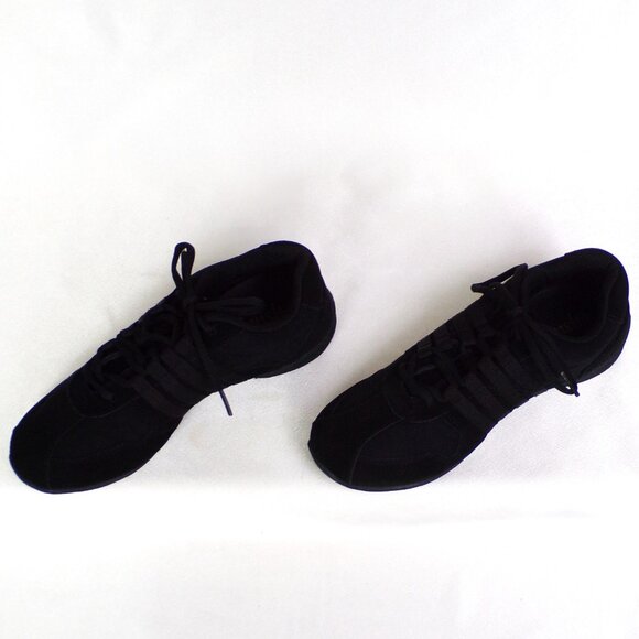 SANSHA SKAZZ 9M black split-sole ballet/exercise sneakers suede/canvas uppers - Picture 4 of 16